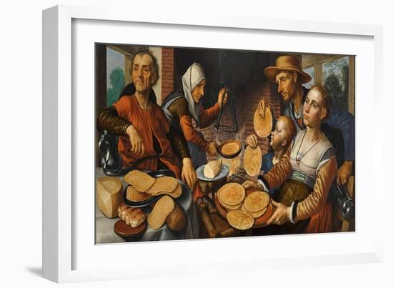 The Pancake Bakery, 1560-Pieter Aertsen-Framed Premium Giclee Print