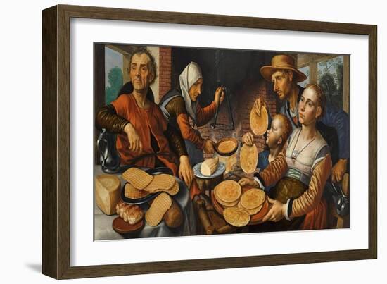 The Pancake Bakery, 1560-Pieter Aertsen-Framed Giclee Print