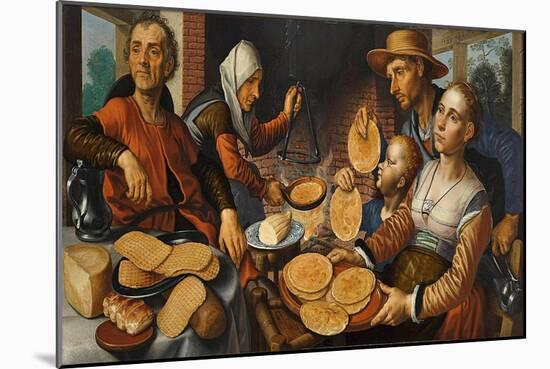 The Pancake Bakery, 1560-Pieter Aertsen-Mounted Giclee Print
