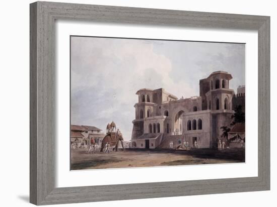 The Panch Mahal Gate, Lucknow, Uttar Pradesh, C. 1789 (Pencil, Pen, Brown and Black Ink, W/C)-Thomas & William Daniell-Framed Giclee Print