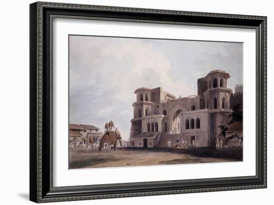 The Panch Mahal Gate, Lucknow, Uttar Pradesh, C. 1789 (Pencil, Pen, Brown and Black Ink, W/C)-Thomas & William Daniell-Framed Giclee Print