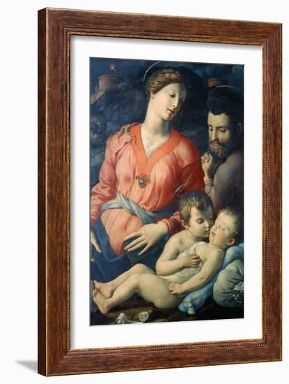 The Panciatichi Holy Family, 1530-1532-Agnolo Bronzino-Framed Giclee Print