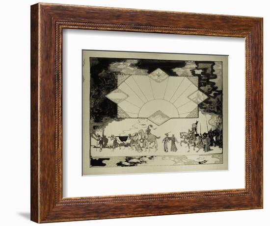 The Panel of the Mabinogian, No. 10-George Sheringham-Framed Giclee Print