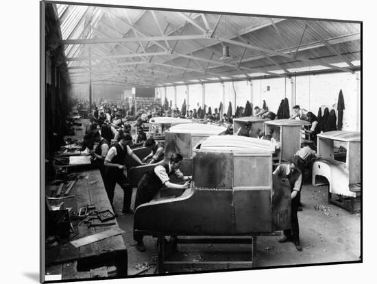 The Panelling Department at the Morris Factory, 1925-null-Mounted Photographic Print