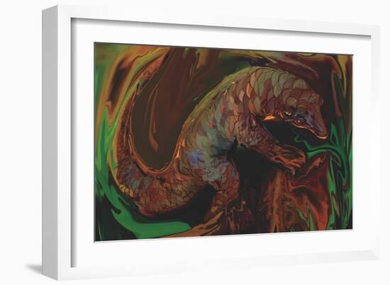 The Pangolin-Rabi Khan-Framed Art Print