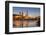 The Panorama of Dresden in Saxony with the River Elbe in the Foreground.-David Bank-Framed Photographic Print