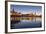 The Panorama of Dresden in Saxony with the River Elbe in the Foreground.-David Bank-Framed Photographic Print