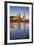 The Panorama of Dresden in Saxony with the River Elbe in the Foreground.-David Bank-Framed Photographic Print