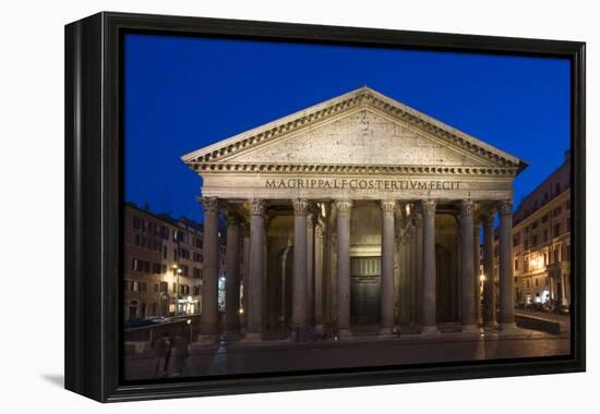 The Pantheon at Dusk, Rome, Italy-David Clapp-Framed Premier Image Canvas