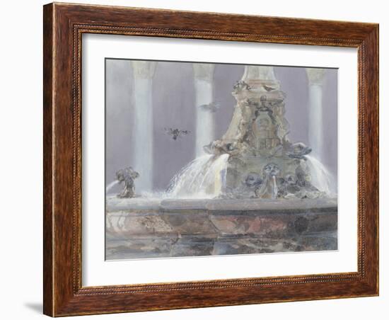 The Pantheon Fountain, Rome, 1983-Glyn Morgan-Framed Giclee Print