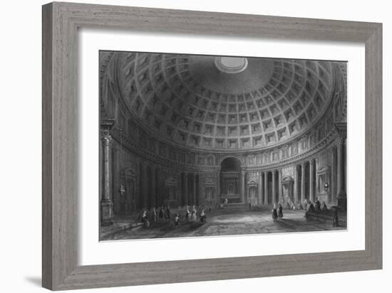 The Pantheon, Rome, 1841-E Challis-Framed Giclee Print