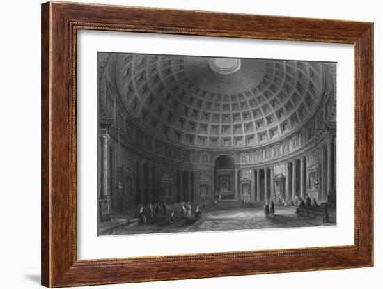 The Pantheon, Rome, 1841-E Challis-Framed Giclee Print