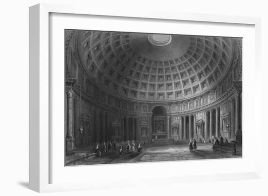 The Pantheon, Rome, 1841-E Challis-Framed Giclee Print