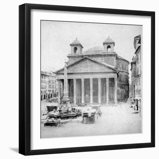 The Pantheon, Rome, Italy, Late 19th Century-null-Framed Giclee Print