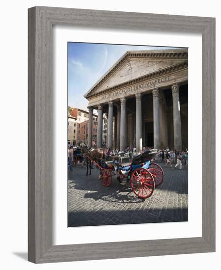 The Pantheon, Rome, Lazio, Italy, Europe-Angelo Cavalli-Framed Photographic Print