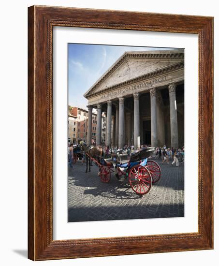 The Pantheon, Rome, Lazio, Italy, Europe-Angelo Cavalli-Framed Photographic Print