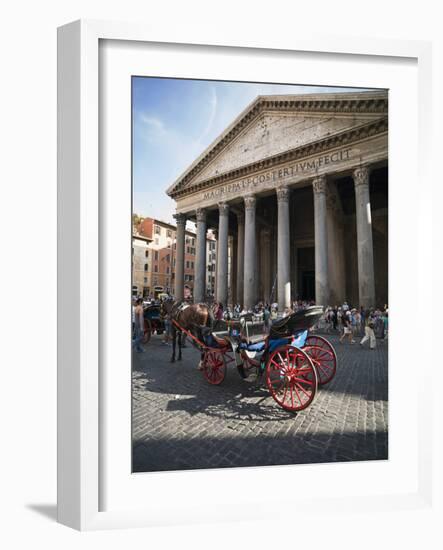 The Pantheon, Rome, Lazio, Italy, Europe-Angelo Cavalli-Framed Photographic Print