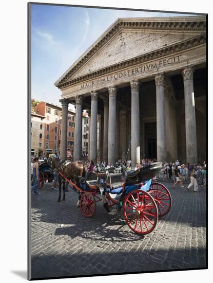 The Pantheon, Rome, Lazio, Italy, Europe-Angelo Cavalli-Mounted Photographic Print