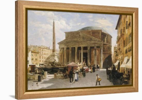 The Pantheon, Rome-Veronika Mario Herwegen-manini-Framed Premier Image Canvas