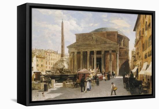 The Pantheon, Rome-Veronika Mario Herwegen-manini-Framed Premier Image Canvas