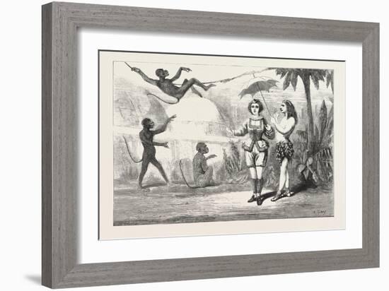 The Pantomimes, Jack in Wonderland at the Crystal Palace, London, 1876, UK, Theatre-null-Framed Giclee Print