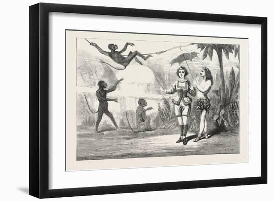 The Pantomimes, Jack in Wonderland at the Crystal Palace, London, 1876, UK, Theatre-null-Framed Giclee Print