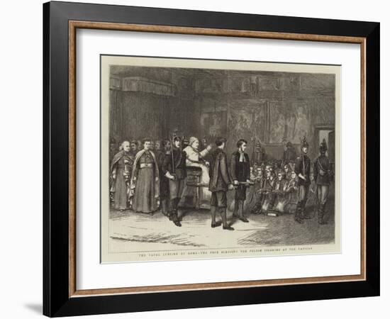 The Papal Jubilee at Rome, the Pope Blessing the Polish Pilgrims at the Vatican-George Goodwin Kilburne-Framed Giclee Print