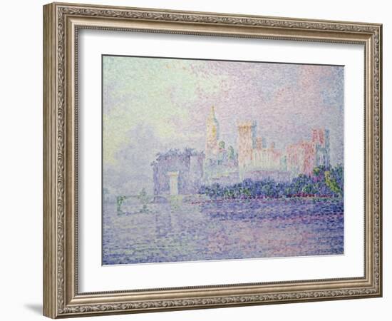 The Papal Palace in Avignon, 1900-Paul Signac-Framed Giclee Print