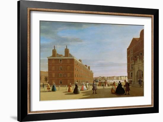 The Paper Buildings, Inner Temple, London, c.1725-null-Framed Giclee Print