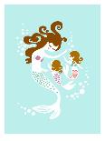 Mermaid Daughters-The Paper Nut-Framed Art Print