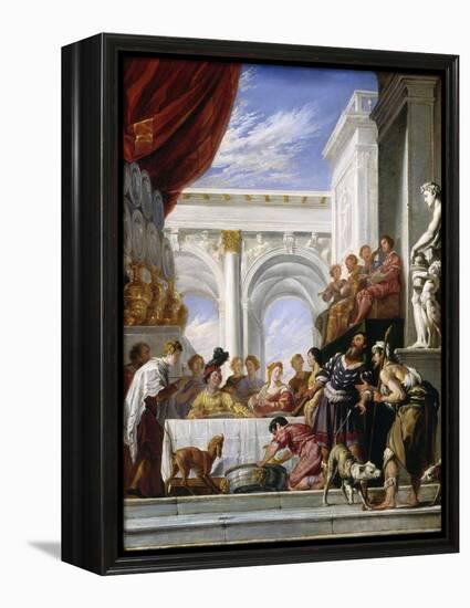 The Parable of Lazarus and the Rich Man, 1618-28-Domenico Fetti-Framed Premier Image Canvas