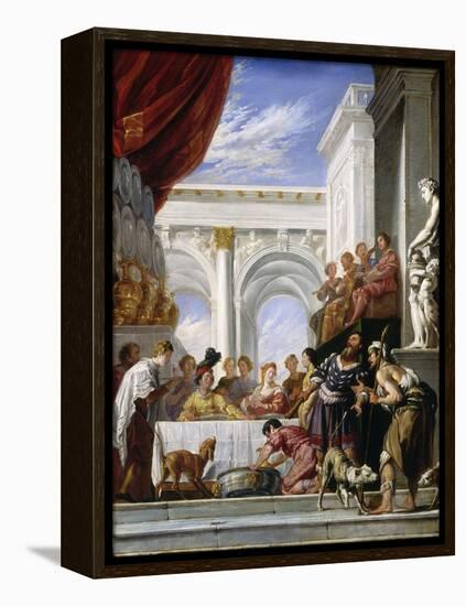 The Parable of Lazarus and the Rich Man, 1618-28-Domenico Fetti-Framed Premier Image Canvas