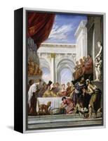 The Parable of Lazarus and the Rich Man, 1618-28-Domenico Fetti-Framed Premier Image Canvas