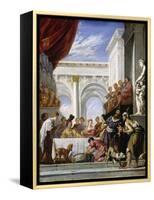 The Parable of Lazarus and the Rich Man, 1618-28-Domenico Fetti-Framed Premier Image Canvas