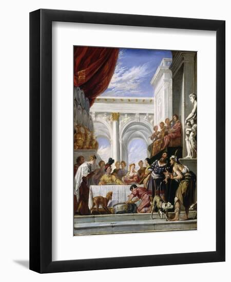 The Parable of Lazarus and the Rich Man, 1618-28-Domenico Fetti-Framed Giclee Print