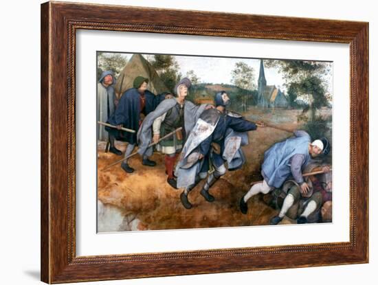 The Parable of the Blind, 1568-Pieter Bruegel the Elder-Framed Giclee Print