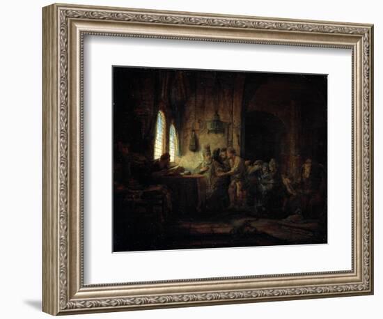 The Parable of the Labourers in the Vineyard, 1637-Rembrandt van Rijn-Framed Giclee Print