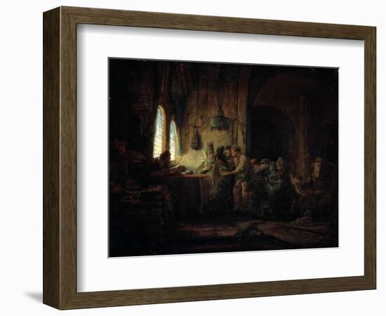The Parable of the Labourers in the Vineyard, 1637-Rembrandt van Rijn-Framed Giclee Print