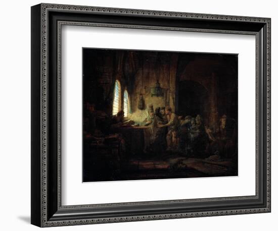 The Parable of the Labourers in the Vineyard, 1637-Rembrandt van Rijn-Framed Giclee Print