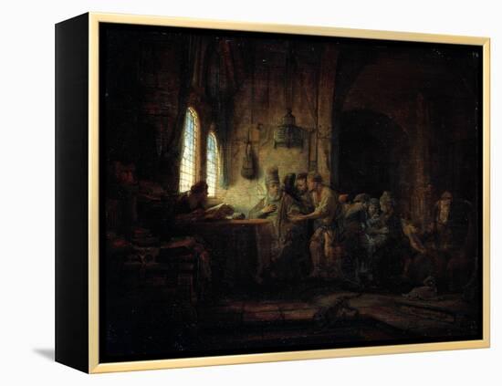 The Parable of the Labourers in the Vineyard, 1637-Rembrandt van Rijn-Framed Premier Image Canvas