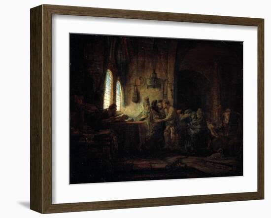 The Parable of the Labourers in the Vineyard, 1637-Rembrandt van Rijn-Framed Giclee Print