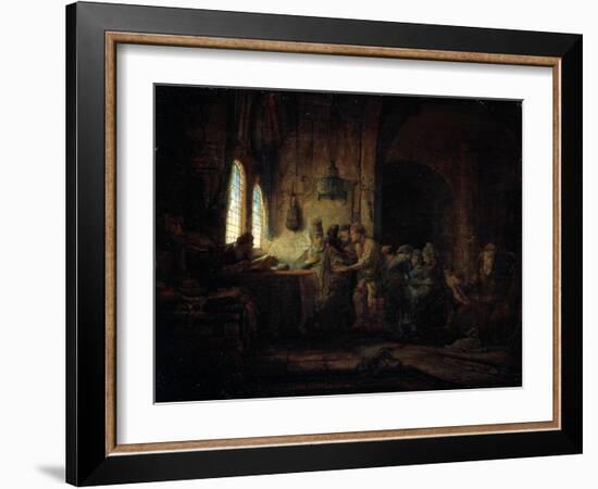 The Parable of the Labourers in the Vineyard, 1637-Rembrandt van Rijn-Framed Giclee Print