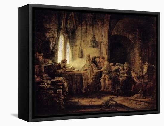 The Parable of the Labourers in the Vineyard, 1637-Rembrandt van Rijn-Framed Premier Image Canvas