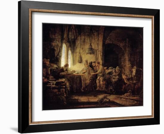 The Parable of the Labourers in the Vineyard, 1637-Rembrandt van Rijn-Framed Giclee Print