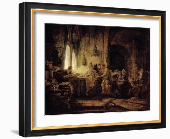 The Parable of the Labourers in the Vineyard, 1637-Rembrandt van Rijn-Framed Giclee Print