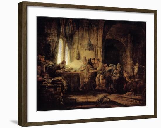 The Parable of the Labourers in the Vineyard, 1637-Rembrandt van Rijn-Framed Giclee Print