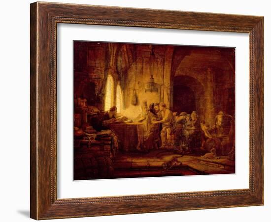 The Parable of the Labourers in the Vineyard-Rembrandt van Rijn-Framed Giclee Print