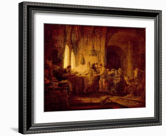 The Parable of the Labourers in the Vineyard-Rembrandt van Rijn-Framed Giclee Print