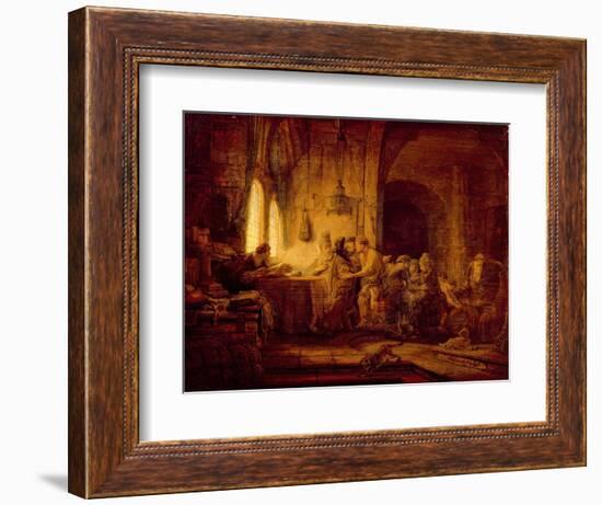 The Parable of the Labourers in the Vineyard-Rembrandt van Rijn-Framed Giclee Print