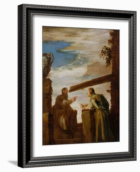 The Parable of the Mote and the Beam, c.1619-Domenico Fetti or Feti-Framed Giclee Print